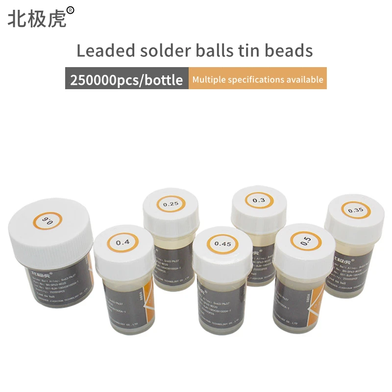 25000pcs/bottle 0.2-0.65mm BGA Reballing Balls Leaded For IC Chip Soldering Accessories Solder Ball Tin Material Sn63/Pb37 Rewor
25000pcs/bottle 0.2-0.65mm BGA Reballing Balls Leaded For IC Chip Soldering Accessories Solder Ball Tin Material Sn63/Pb37 Rewor