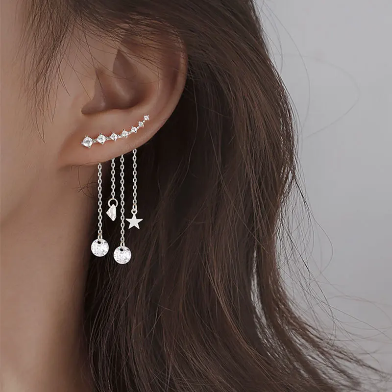 925 Silver Fashion Temperament Light Luxury Zircon Tassel Earrings Party Gift Evening Woman Jewelry Stud Earrings 2021
925 Silver Fashion Temperament Light Luxury Zircon Tassel Earrings Party Gift Evening Woman Jewelry Stud Earrings 2021