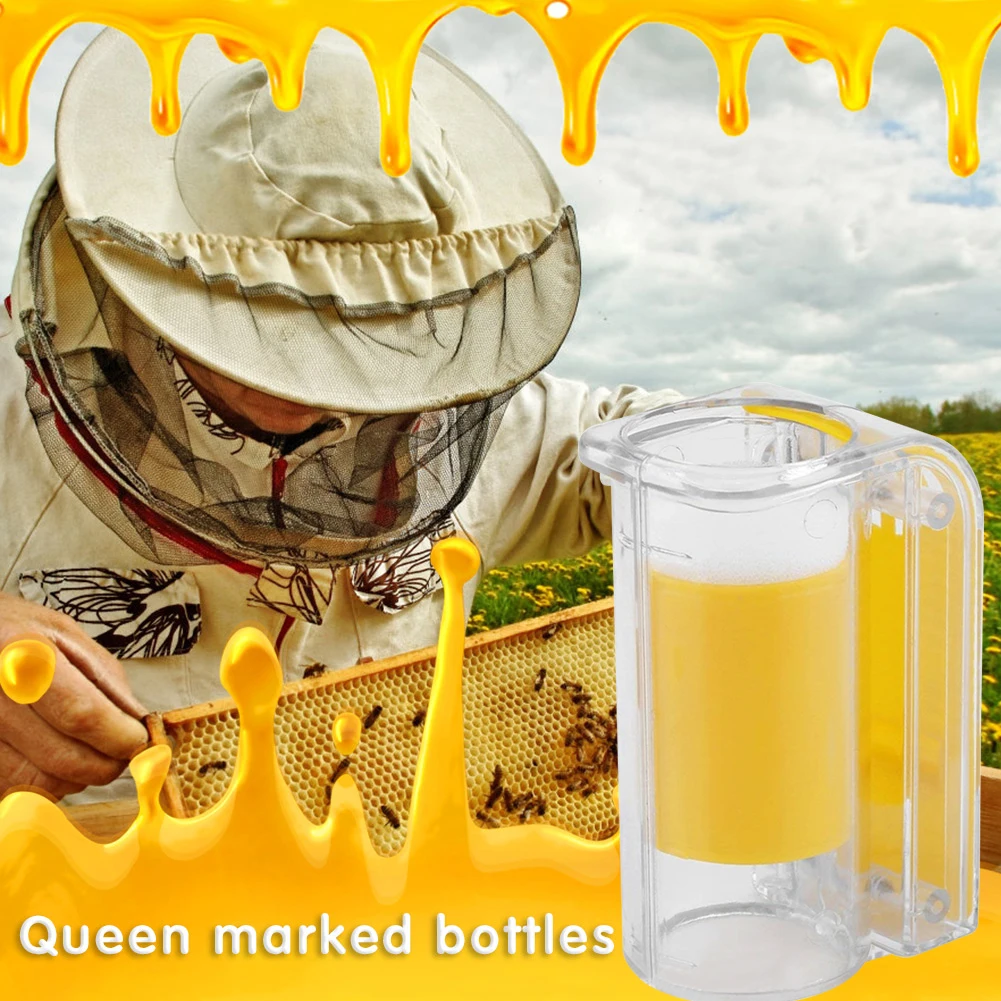 Bee Queen Marker Bottle Mark Cage Plastic One Handed Marking Catcher with Plunger Push Garden Bee Tools Beekeeping Supplies
Bee Queen Marker Bottle Mark Cage Plastic One Handed Marking Catcher with Plunger Push Garden Bee Tools Beekeeping Supplies