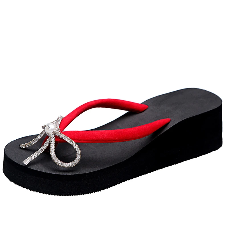 Summer Women's Flip-flops Wedge Heel Thick Bottom 2021 New Bowknot Platform Sole Fashion Sexy Sandals Bottoms Womens
Summer Women's Flip-flops Wedge Heel Thick Bottom 2021 New Bowknot Platform Sole Fashion Sexy Sandals Bottoms Womens