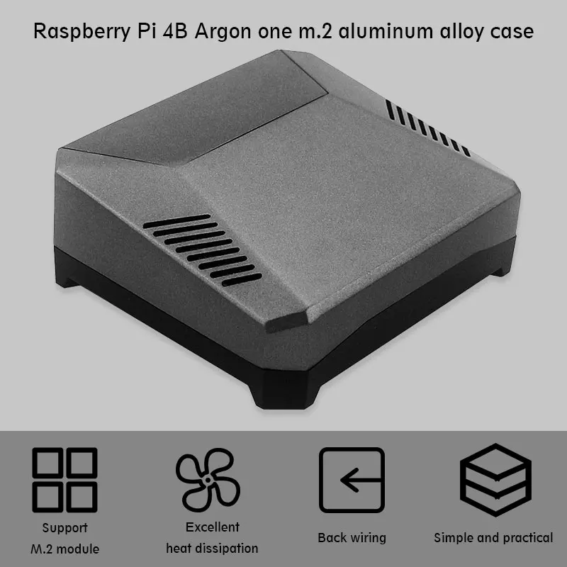 Аргон One M.2 алюминиевый сплав чехол Корпус SSD адаптер для Raspberry Pi 4B
Аргон One M.2 алюминиевый сплав чехол Корпус SSD адаптер для Raspberry Pi 4B