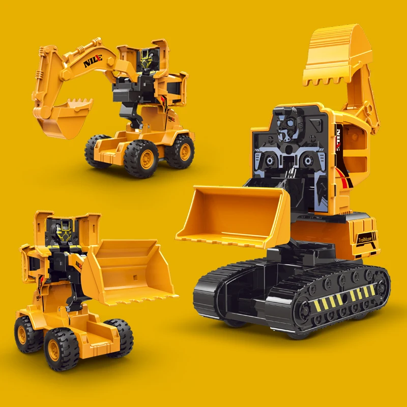 Inertial impaction deformation transform robot excavator construction vehicles glide child boy toy car birthday gift
Inertial impaction deformation transform robot excavator construction vehicles glide child boy toy car birthday gift