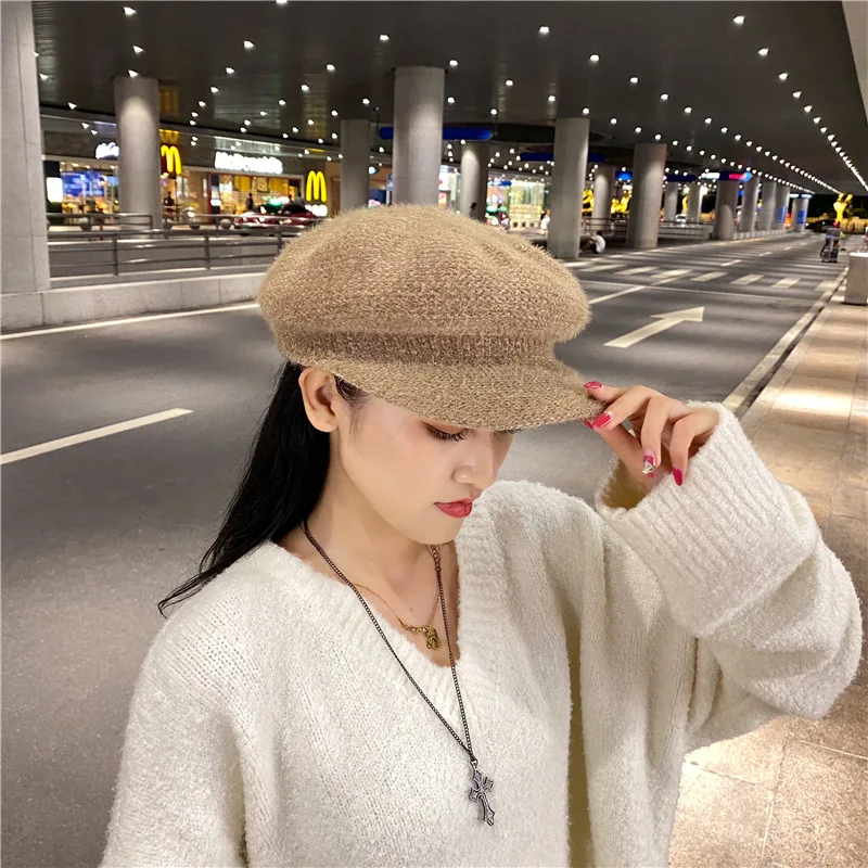 Hat Female Winter Japanese Delicate Rabbit Hair Blend Hat Female Thick Beret Octagonal Hat Female Warm Ladies Hat Unisex Hat
Hat Female Winter Japanese Delicate Rabbit Hair Blend Hat Female Thick Beret Octagonal Hat Female Warm Ladies Hat Unisex Hat