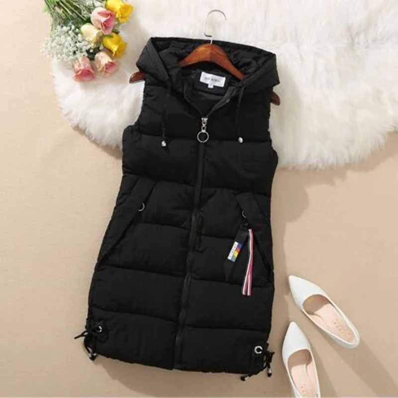 WenQing Plus size Women Vest Winter Jacket Pocket Hooded Coat Warm Casual Cotton Padded Vest female Slim Sleeveless Waistcoat
WenQing Plus size Women Vest Winter Jacket Pocket Hooded Coat Warm Casual Cotton Padded Vest female Slim Sleeveless Waistcoat