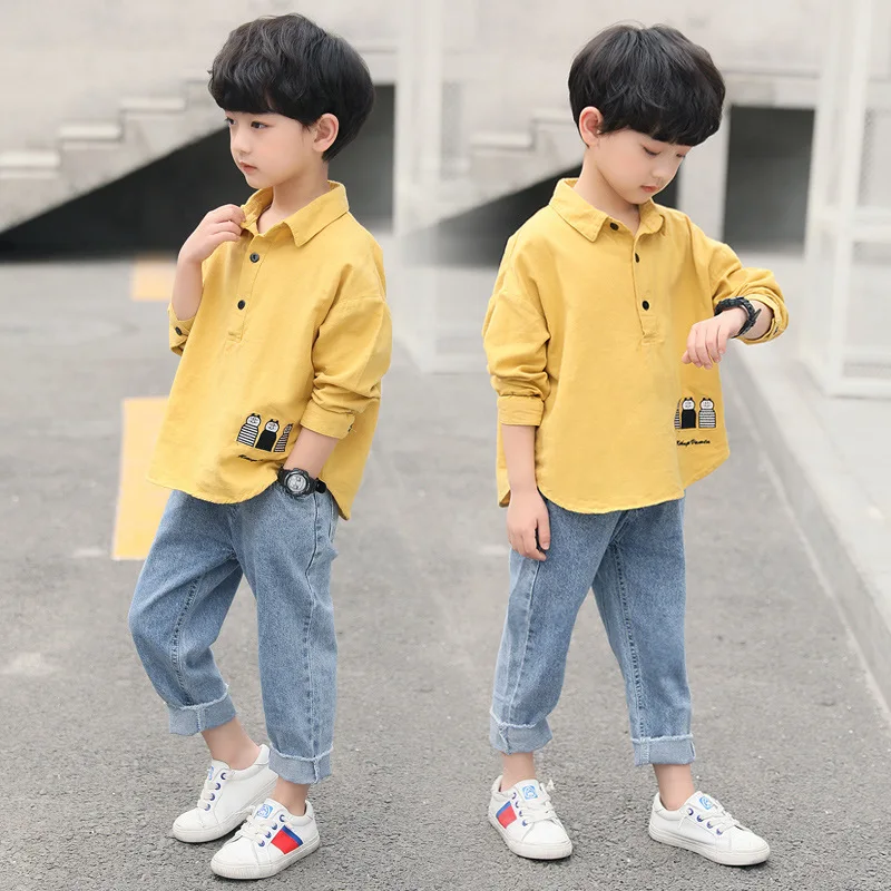 New Spring Boys Clothes Fashion Suit Kids Boys Long Sleeve Shirt And Jeans Children's Clothing Set 2 Color 4 6 8 9 10 12 Years
New Spring Boys Clothes Fashion Suit Kids Boys Long Sleeve Shirt And Jeans Children's Clothing Set 2 Color 4 6 8 9 10 12 Years