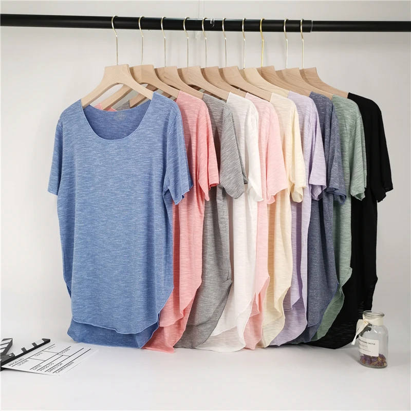 2019 Cool Bamboo Fiber Summer T Shirt Women Short Sleeve O Neck Loose TShirt Casual Women T Shirt Camisetas Feminina Lady Tops
2019 Cool Bamboo Fiber Summer T Shirt Women Short Sleeve O Neck Loose TShirt Casual Women T Shirt Camisetas Feminina Lady Tops