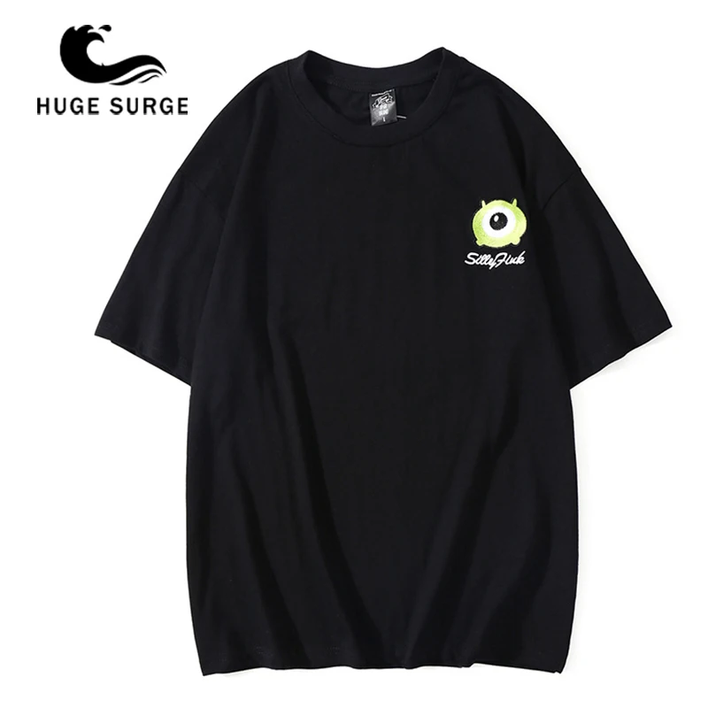 HUGE SURGE New Fashion Couple Short Sleeve T-shirt Pure Color Round Collar Simple Fashion Cartoon Embroidered Short Sleeve
HUGE SURGE New Fashion Couple Short Sleeve T-shirt Pure Color Round Collar Simple Fashion Cartoon Embroidered Short Sleeve