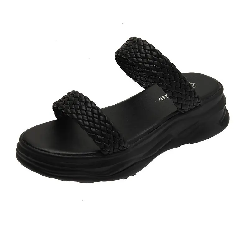 Slippers Women Summer Med Slides Shoes Low Rubber Flip Flops Fashion Pantofle Platform Hawaiian Luxury 2021 Soft Hoof Heels Basi
Slippers Women Summer Med Slides Shoes Low Rubber Flip Flops Fashion Pantofle Platform Hawaiian Luxury 2021 Soft Hoof Heels Basi