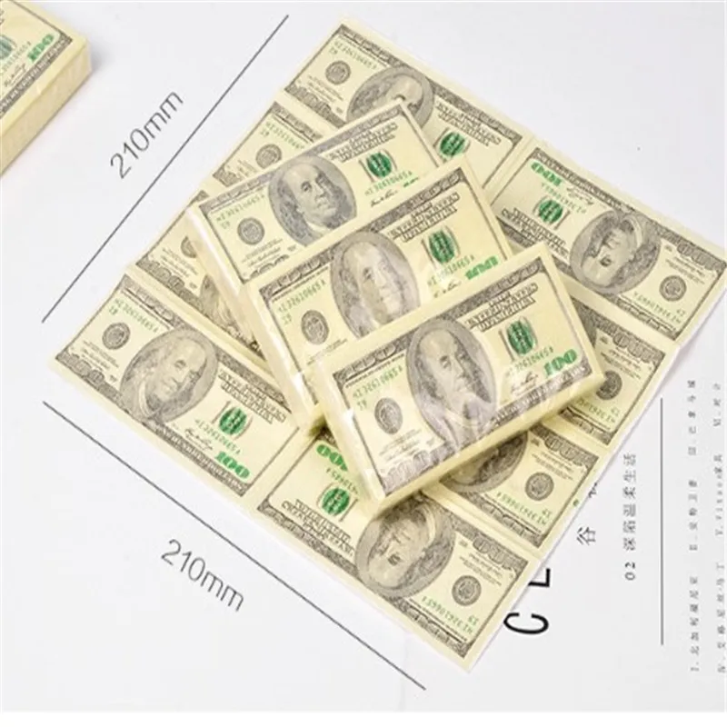 100$ Dollars Napkin US Dollar Bill Money Paper Towel Party Tricky Gift 10pc Disposable Napkins Wedding Party Birthday Decoration
100$ Dollars Napkin US Dollar Bill Money Paper Towel Party Tricky Gift 10pc Disposable Napkins Wedding Party Birthday Decoration