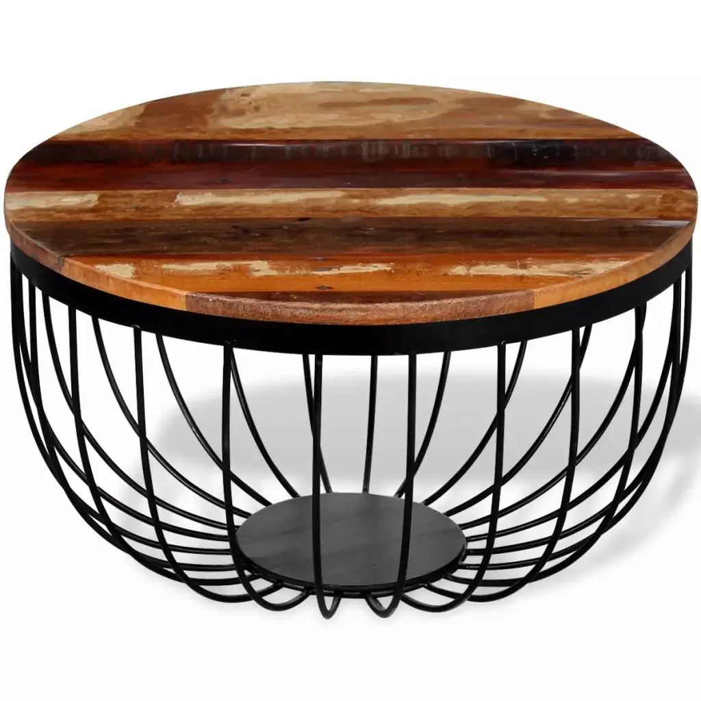 VidaXL журнальный столик из твердой утилизированной древесины|Кофейные столики| |