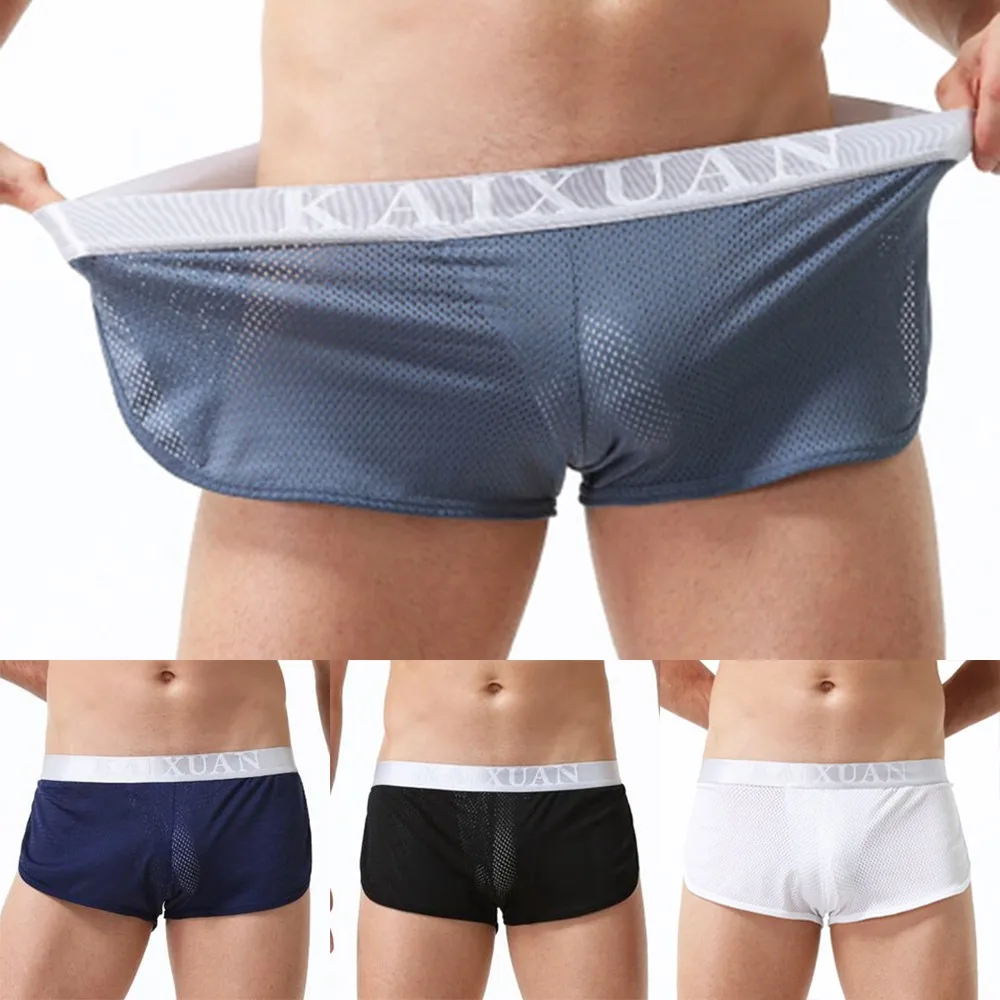 Men Boxershort Ice Silk Seamless Transparent Boxer Sexy Erotic Short Breathable Underwear Briefs Refreshing Resilience Underpant
Men Boxershort Ice Silk Seamless Transparent Boxer Sexy Erotic Short Breathable Underwear Briefs Refreshing Resilience Underpant