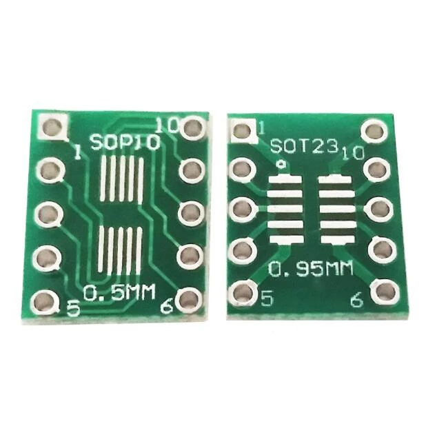 10 шт. плата адаптера sot23 msop10 umax к dip10 шаг 0 5 мм 95 мм|board board|turn boardboard dip |