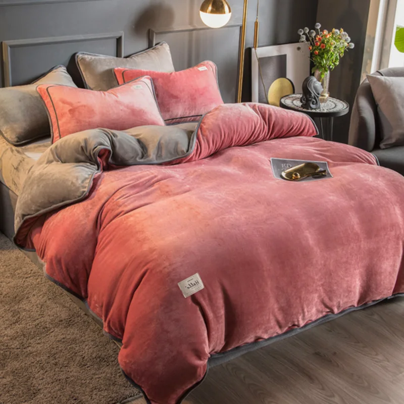 Fleece Winter Duvet Cover Quilt Cover Bedsheet Double Sided Velvet Pillowcases Flat Bed Flannel Bedding Set Crystal Velvet Coral
Fleece Winter Duvet Cover Quilt Cover Bedsheet Double Sided Velvet Pillowcases Flat Bed Flannel Bedding Set Crystal Velvet Coral