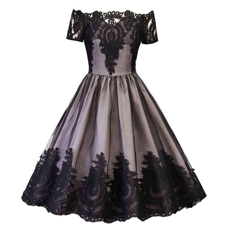 Womens Things for Summer Lace Embroidery Strapless Dress Goth Princess Evening Night Gown Pleated Midi Skirt Gothic Clothes
Womens Things for Summer Lace Embroidery Strapless Dress Goth Princess Evening Night Gown Pleated Midi Skirt Gothic Clothes