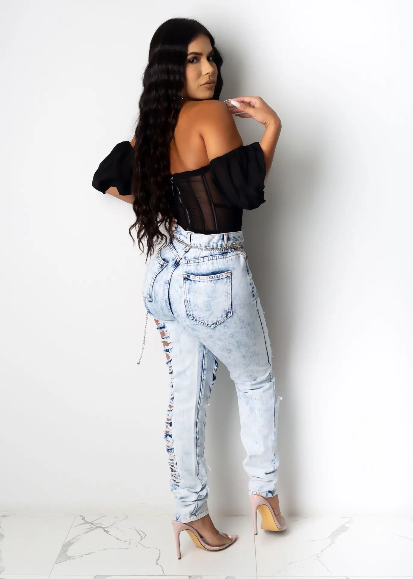 TRODEAM Women Fashion Chiffon Strapless Tops Off The Shoulder Lantern Sleeve Low Cut Shirts Backless Sexy Top Woman Club Wear 
TRODEAM Women Fashion Chiffon Strapless Tops Off The Shoulder Lantern Sleeve Low Cut Shirts Backless Sexy Top Woman Club Wear