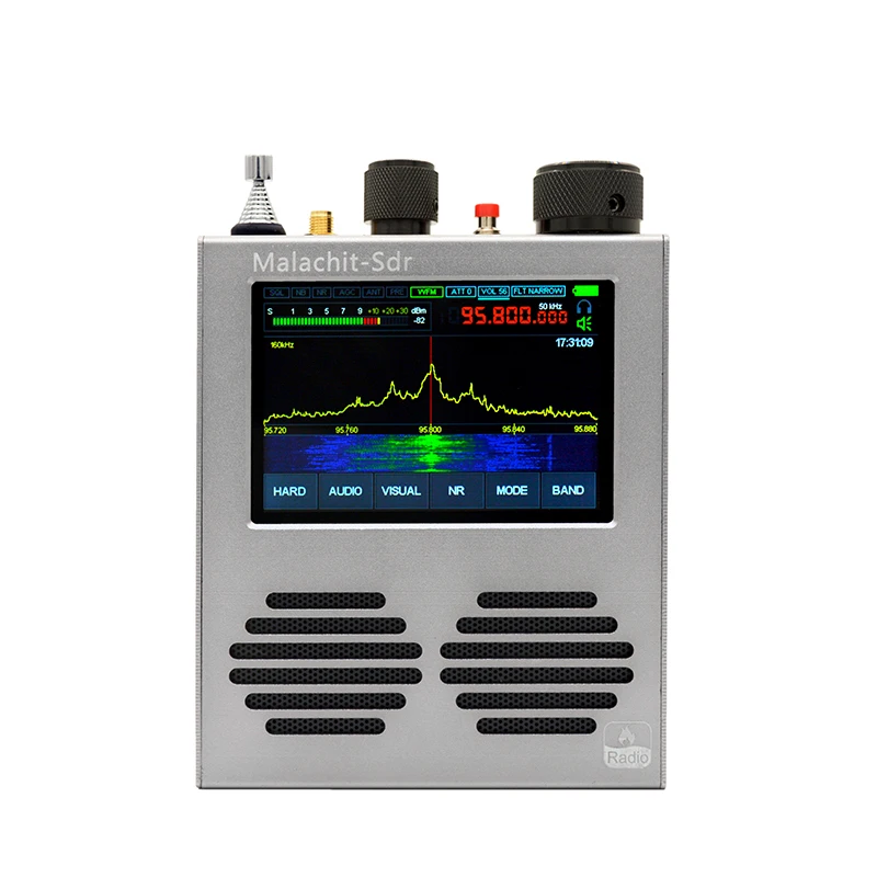 Приемник Malahit-SDR 1,10d 50 кгц-2 ГГц, DSP-радиоприемник, сенсорный экран 3,5 дюйма, аккумулятор 5000 мАч, антенна, Поддержка AM SSB NFM WFM
Приемник Malahit-SDR 1,10d 50 кгц-2 ГГц, DSP-радиоприемник, сенсорный экран 3,5 дюйма, аккумулятор 5000 мАч, антенна, Поддержка AM SSB NFM WFM