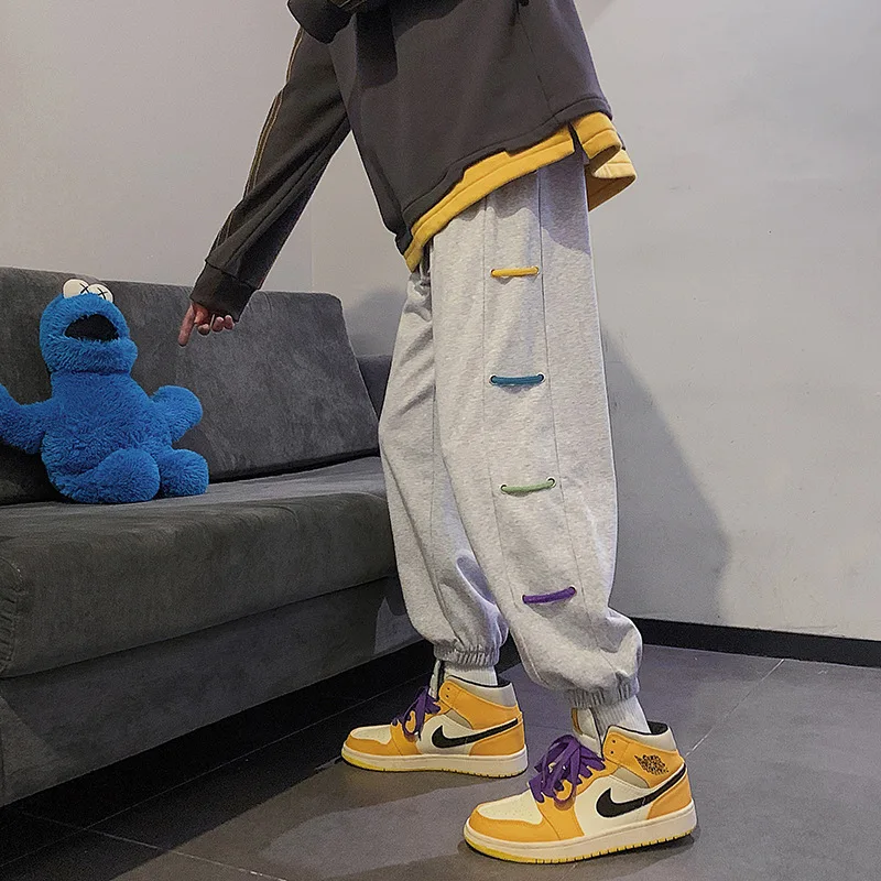 Spring and summer new trend Colorful rope decorationloose casual pants men's straight tube japanese streetwear men
Spring and summer new trend Colorful rope decorationloose casual pants men's straight tube japanese streetwear men