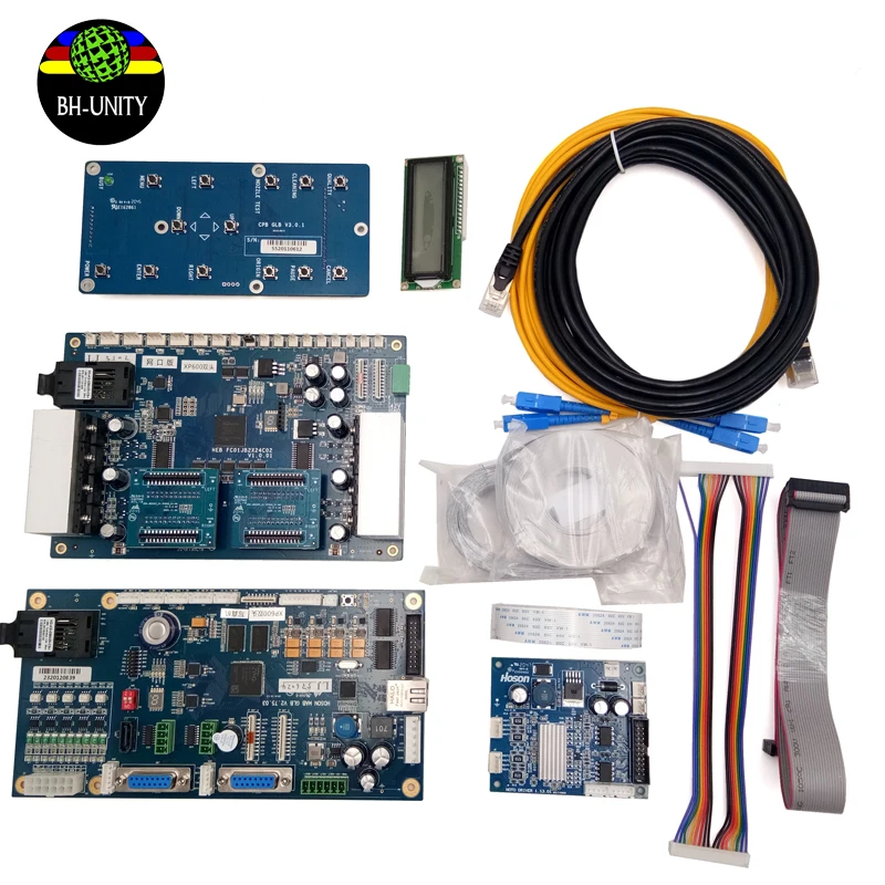 

Hoson XP600 Board Set Headboard Mainboard Double Heads Kit printer parts for xp600 dx10 dx11 Solvent Inkjet Printing Machine