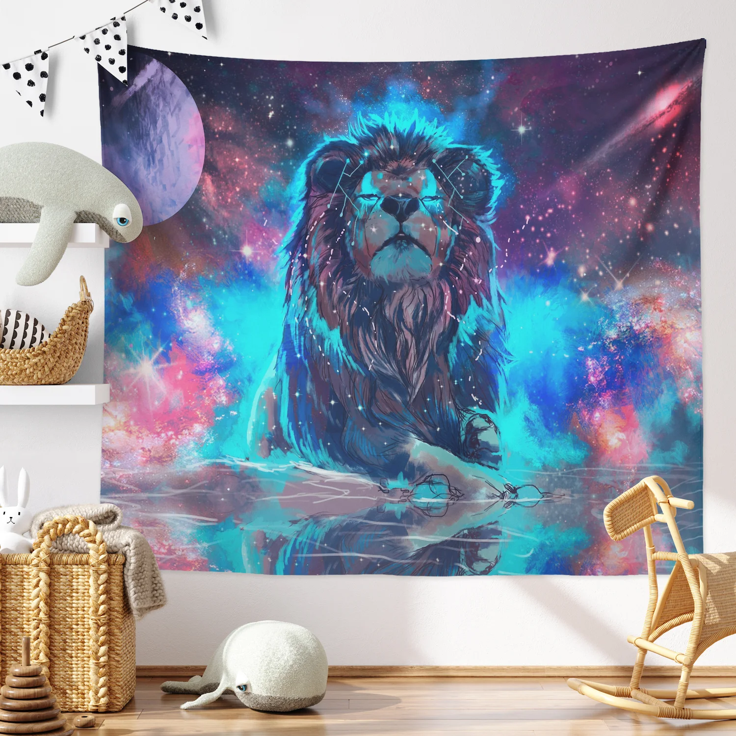 Fantasy Star Constellation Lion Kinds Home Decor Tapestry Cute Animal Polyester Art Decor Printed Wall Hanging
Fantasy Star Constellation Lion Kinds Home Decor Tapestry Cute Animal Polyester Art Decor Printed Wall Hanging