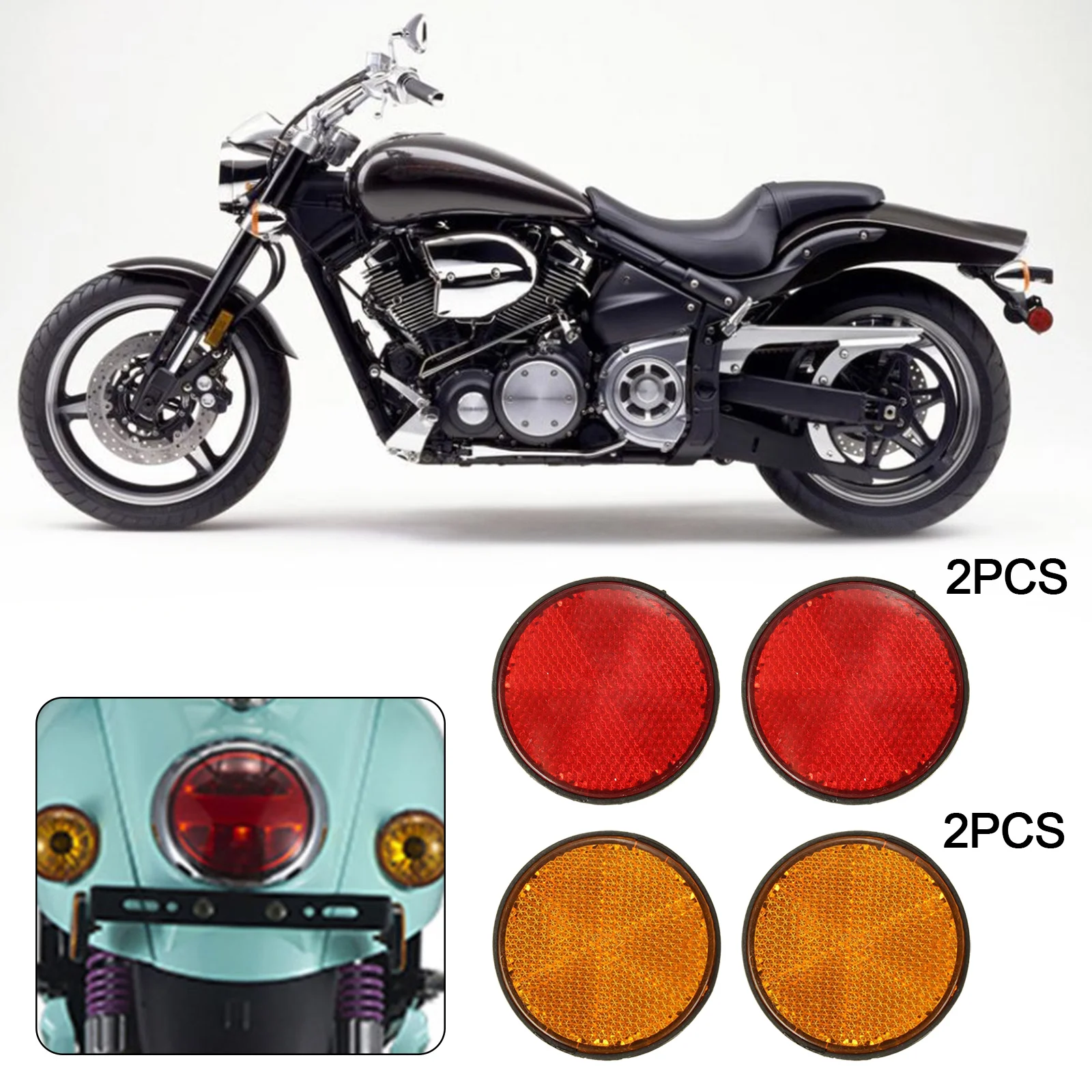 2PCS Round Warning Strip Tape Reflective Sticker Car Motorcycle Bike Caravan Lorry Screw On Safety Reflector Stickers Decals New
2PCS Round Warning Strip Tape Reflective Sticker Car Motorcycle Bike Caravan Lorry Screw On Safety Reflector Stickers Decals New