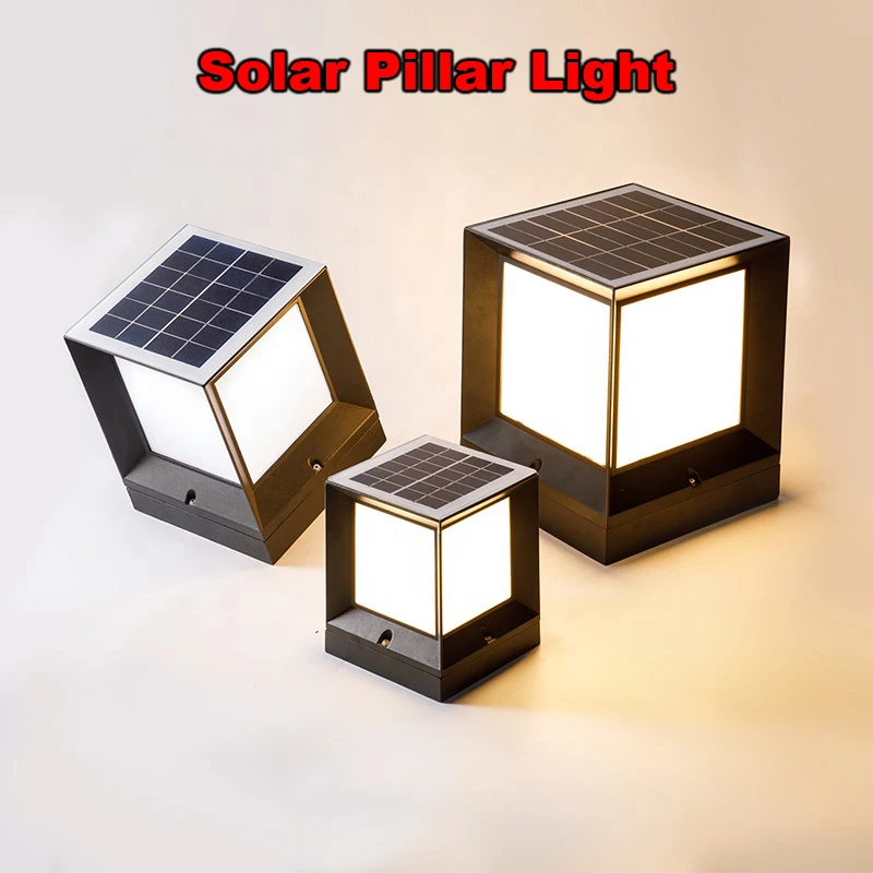 Modern LED solar light waterproof pillar lamp outdoor lighting fence decor garden courtyard lawn Solar energy sconces aluminum
Modern LED solar light waterproof pillar lamp outdoor lighting fence decor garden courtyard lawn Solar energy sconces aluminum