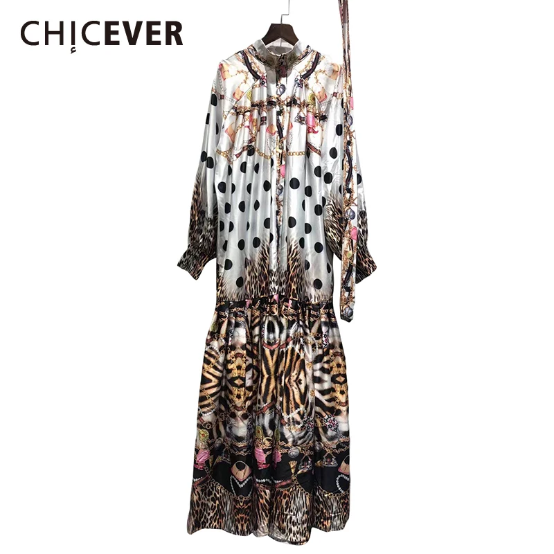 Женское платье-миди CHICEVER, винтажное платье с цветочным принтом и воротником-стойкой, с длинными рукавами и высокой талией, новая модная одеж... 
Женское платье-миди CHICEVER, винтажное платье с цветочным принтом и воротником-стойкой, с длинными рукавами и высокой талией, новая модная одеж...