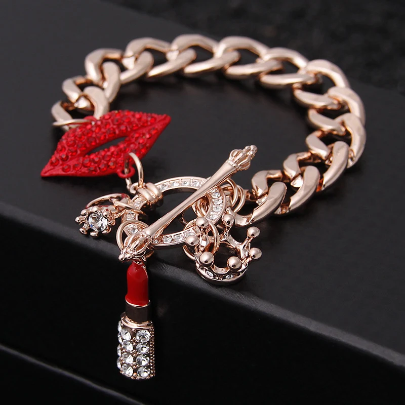 The New European and American fashion exaggerated red lips women bracelet Trendy personality hip-hop bracelet Jewelry wholesale
The New European and American fashion exaggerated red lips women bracelet Trendy personality hip-hop bracelet Jewelry wholesale