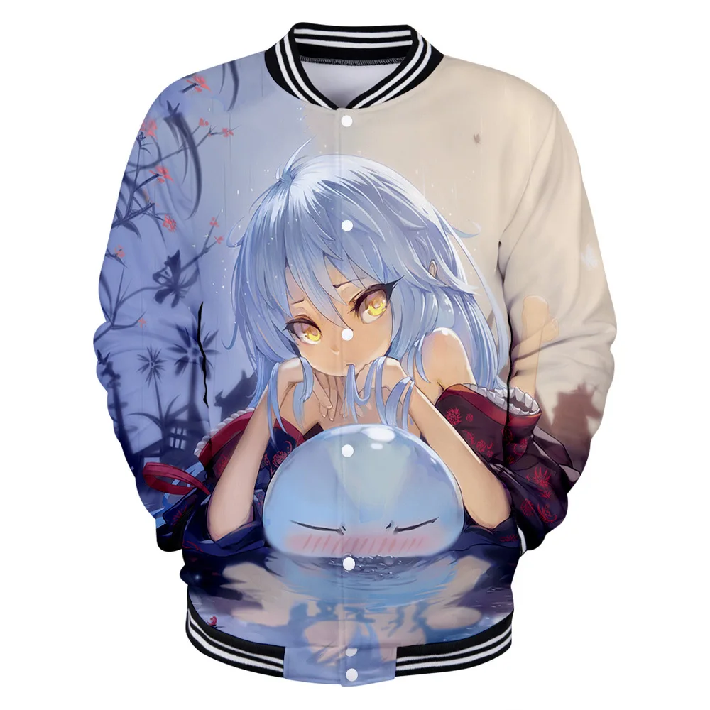 Japan Anime That Time I Got Reincarnated As A Slime Baseball Jacket Men Bomber Jacket Outerwear Rimuru Tempes Cosplay Costumes
Japan Anime That Time I Got Reincarnated As A Slime Baseball Jacket Men Bomber Jacket Outerwear Rimuru Tempes Cosplay Costumes