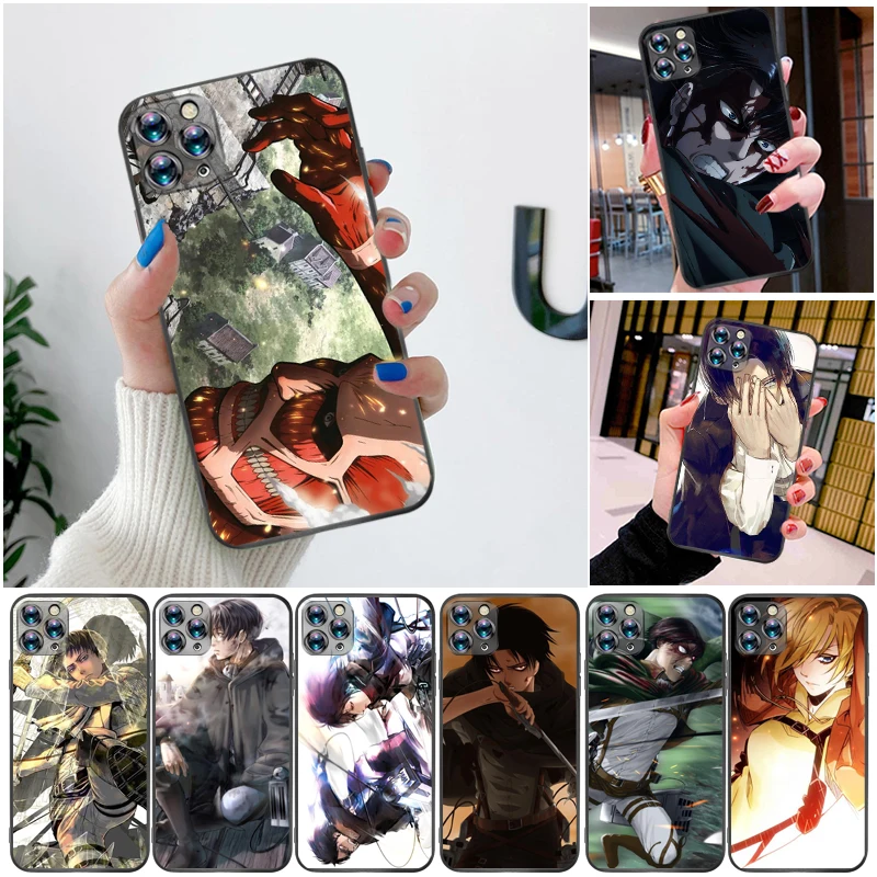 Attack On Titan Eren Jager Armin Arlert Levi Mikasa Ackerman Phone Case For iPhone XS MAX X XR Back Cover Carcasa Soft TPU
Attack On Titan Eren Jager Armin Arlert Levi Mikasa Ackerman Phone Case For iPhone XS MAX X XR Back Cover Carcasa Soft TPU