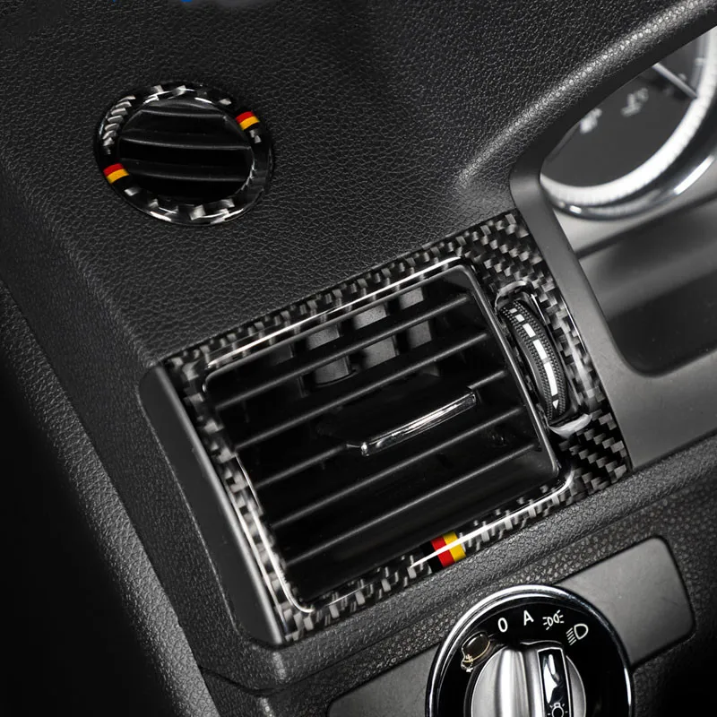 Carbon Fiber Car Dashboard Both Side Air Condition Outlet Frame Decoration Sticker Trim For Mercedes Benz C Class W204 2007-10
Carbon Fiber Car Dashboard Both Side Air Condition Outlet Frame Decoration Sticker Trim For Mercedes Benz C Class W204 2007-10