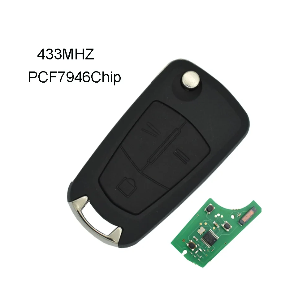 3 Buttons Car Key Auto Remote for Opel/Vauxhall Vectra C 2006 - 2008, Signium 2005 - 2007 433Mhz with ID46 Chip
3 Buttons Car Key Auto Remote for Opel/Vauxhall Vectra C 2006 - 2008, Signium 2005 - 2007 433Mhz with ID46 Chip