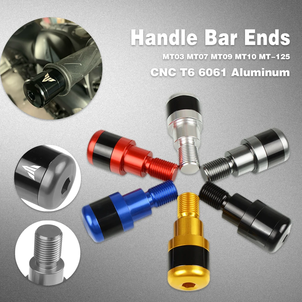 Motorcycle CNC Handlebar Grips Handle Bar Cap End Plugs For Yamaha MT-09 FZ09 MT-07 FZ07 XSR900 XSR700 MT-10 TMAX530 TMAX500
Motorcycle CNC Handlebar Grips Handle Bar Cap End Plugs For Yamaha MT-09 FZ09 MT-07 FZ07 XSR900 XSR700 MT-10 TMAX530 TMAX500