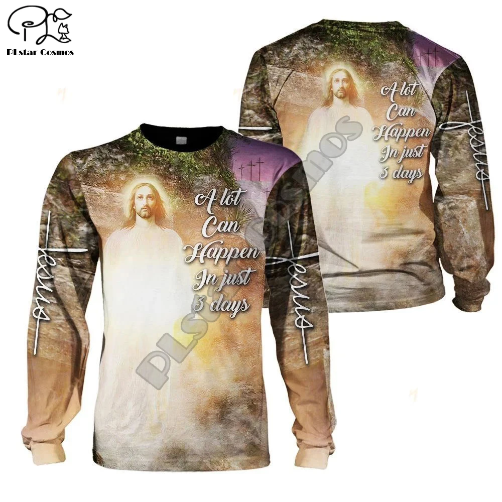 PLstar Cosmos Amazing Pattern 3DPrinted Jesus Art Anime Spring Unisex Man/Women Harajuku Hoodies Sweatshirt Zip Newfashion TopQ7