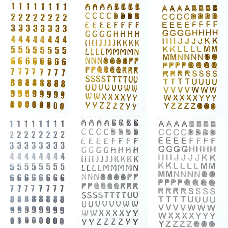 Crafts Bronzing 18*9.5cm Decoration Diary Sticker Diy Scrapbook Digital Letter Number Decorative Sticker
Crafts Bronzing 18*9.5cm Decoration Diary Sticker Diy Scrapbook Digital Letter Number Decorative Sticker