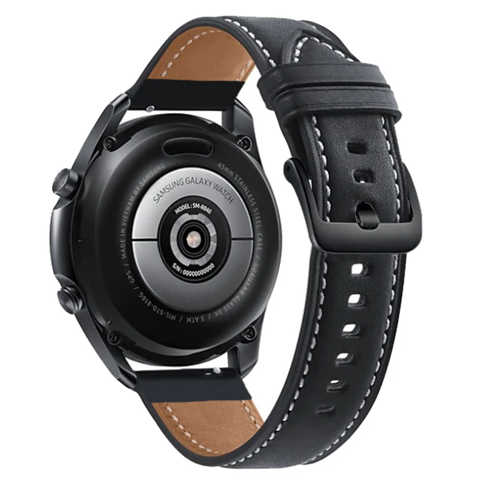 Ремешок кожаный для Xiaomi Huami Amazfit GTR 47 мм/gtr 2 2e/Stratos 3 2S спортивный браслет 22