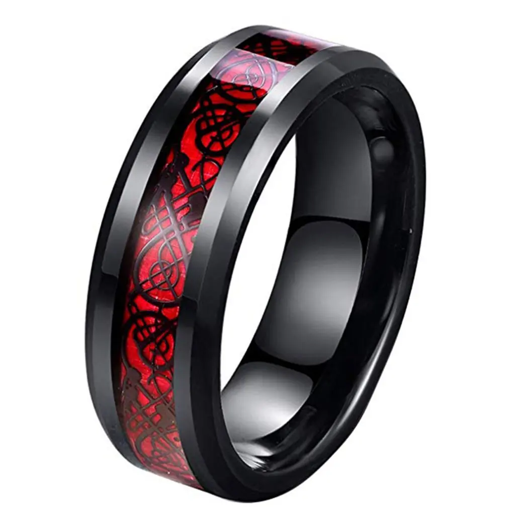 Titanium Steel Carbon Fiber Men'S Dragon Ring Men'S Personality Hip-Hop Domineering European And American Hipsters
Titanium Steel Carbon Fiber Men'S Dragon Ring Men'S Personality Hip-Hop Domineering European And American Hipsters