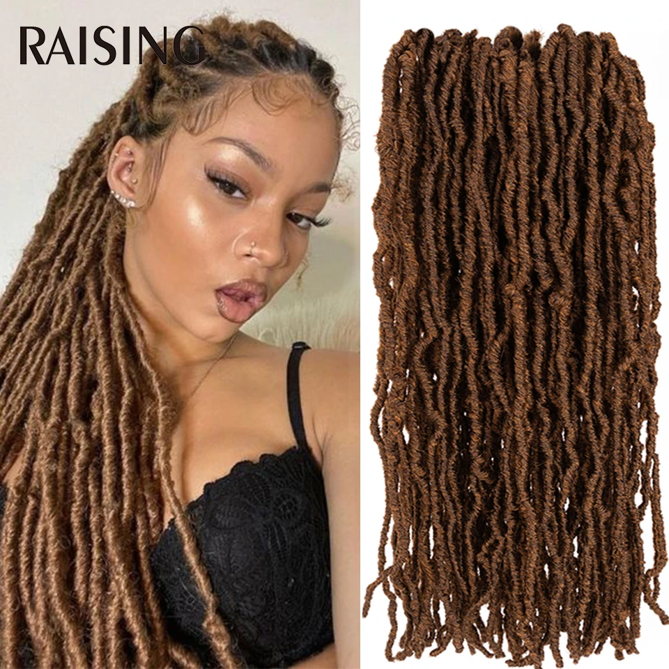 Raising Synthetic Crochet Braids Hair Bundles Faux Locs With Curly Hair Extensions Ombre Brown Dreadlocks Braiding Hair Bundles
Raising Synthetic Crochet Braids Hair Bundles Faux Locs With Curly Hair Extensions Ombre Brown Dreadlocks Braiding Hair Bundles