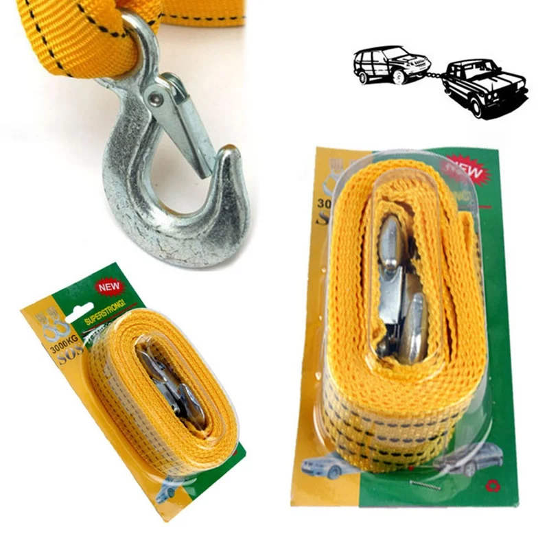 4M Heavy Duty 3 Tons Car Tow Cable Fluorescence Towing Strap Truck Pulling Rope Wrought Iron Hooks Van Vehicle Road Recovery
4M Heavy Duty 3 Tons Car Tow Cable Fluorescence Towing Strap Truck Pulling Rope Wrought Iron Hooks Van Vehicle Road Recovery