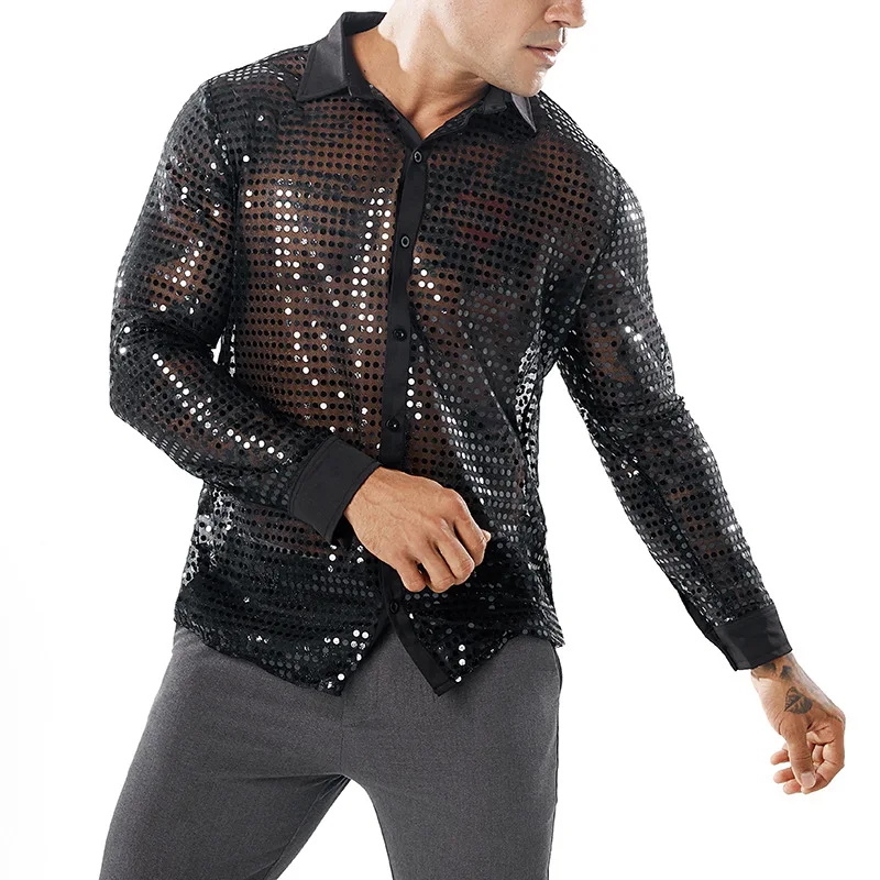 Shiny Silver Sequins Dress Shirt Men 2019 Brand New DJ Nightclub Sequin Shirt Mens Wedding Stage Singer Shirts Chemise Homme XXL
Shiny Silver Sequins Dress Shirt Men 2019 Brand New DJ Nightclub Sequin Shirt Mens Wedding Stage Singer Shirts Chemise Homme XXL