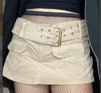 Women's Belted Denim Skirts, Female Spring Summer Fall Mid Waist Solid Color Short Mid Waisted Jean Skirts with Flap Pockets
Women's Belted Denim Skirts, Female Spring Summer Fall Mid Waist Solid Color Short Mid Waisted Jean Skirts with Flap Pockets