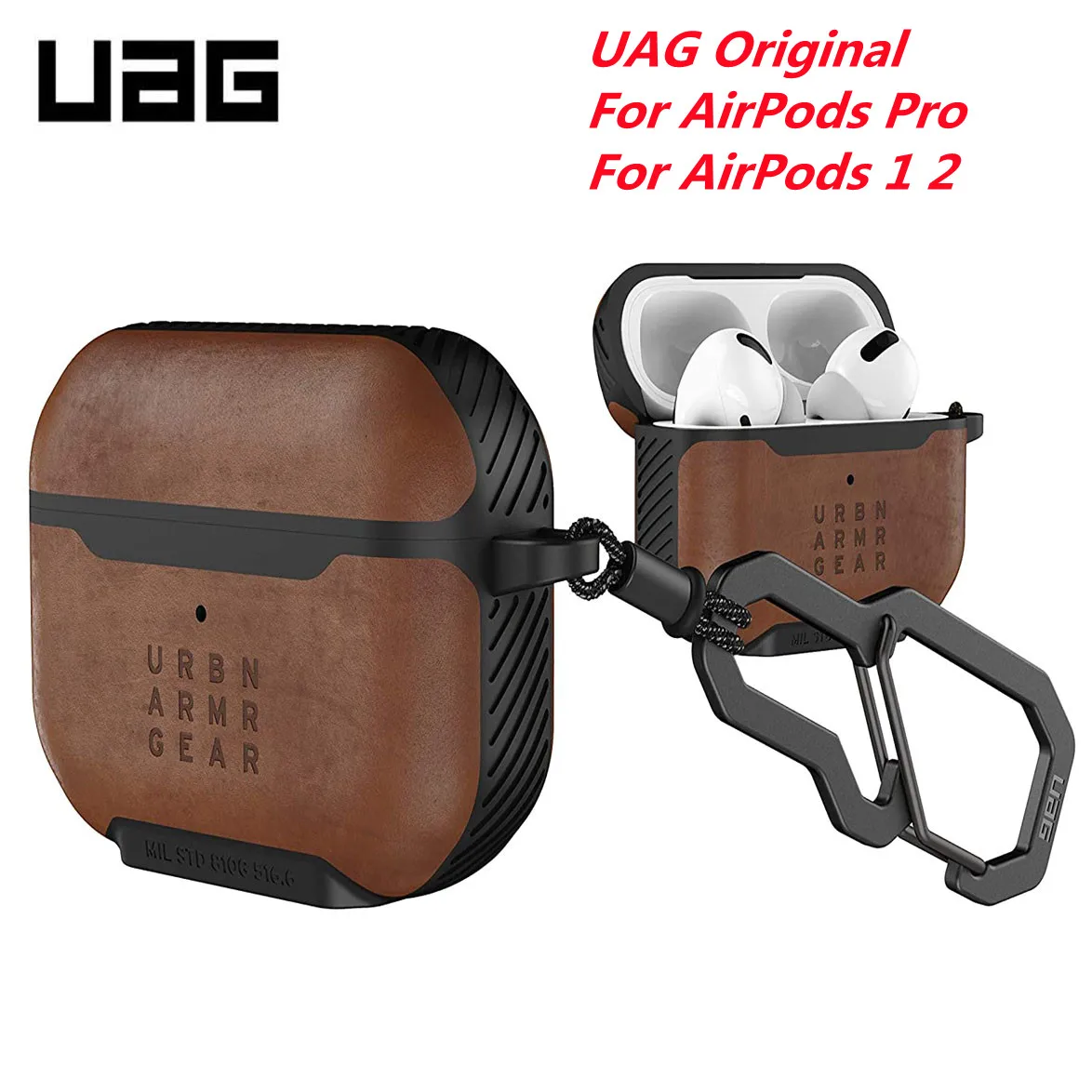 Оригинальный чехол UAG для AirPods Pro 1 2, полноразмерный прочный защитный чехол из мягкой итальянской кожи с карабином, роскошная сумка для наушн... 
Оригинальный чехол UAG для AirPods Pro 1 2, полноразмерный прочный защитный чехол из мягкой итальянской кожи с карабином, роскошная сумка для наушн...