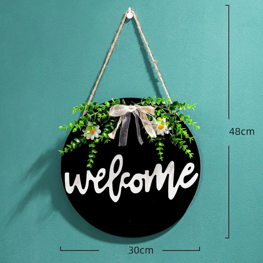1 X Wooden Pendant Wood + Plastic Door Welcome Wreath Hanging Ornament Round Wooden Pendant Hello Door Decor Sign
1 X Wooden Pendant Wood + Plastic Door Welcome Wreath Hanging Ornament Round Wooden Pendant Hello Door Decor Sign