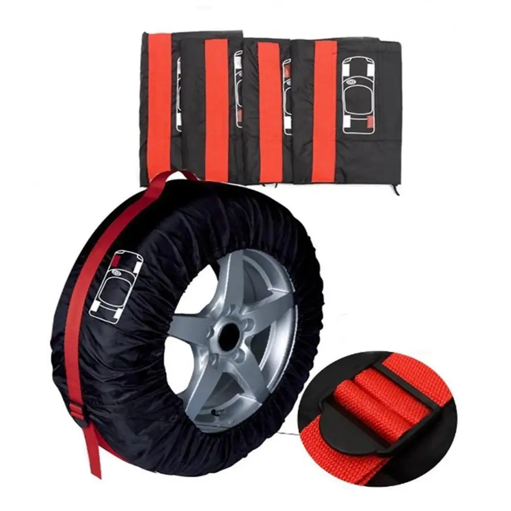 4pcs Car Spare Tire Cover Case Polyester Auto Wheel Tires Storage Bags Dust-proof Protector Styling Vehicle Tyre Accessories
4pcs Car Spare Tire Cover Case Polyester Auto Wheel Tires Storage Bags Dust-proof Protector Styling Vehicle Tyre Accessories