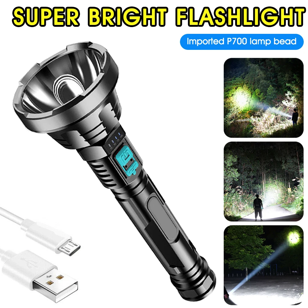 XHP50 Super Powerful LED Flashlight Tactical Torch Built-in 18650 Battery USB Rechargeable Waterproof Lamp Ultra Bright Lantern
XHP50 Super Powerful LED Flashlight Tactical Torch Built-in 18650 Battery USB Rechargeable Waterproof Lamp Ultra Bright Lantern