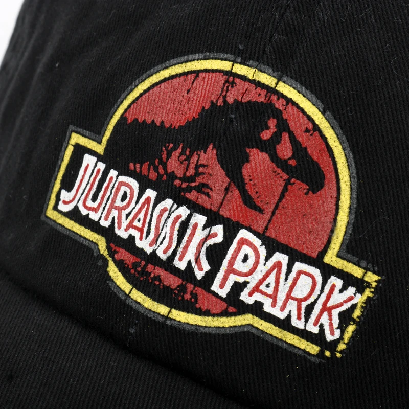 Jurassics Parks Jurassic World Baseball Cap Resizable Cotton Black Light Brown Hat For Women Men Gift | Аксессуары для одежды
