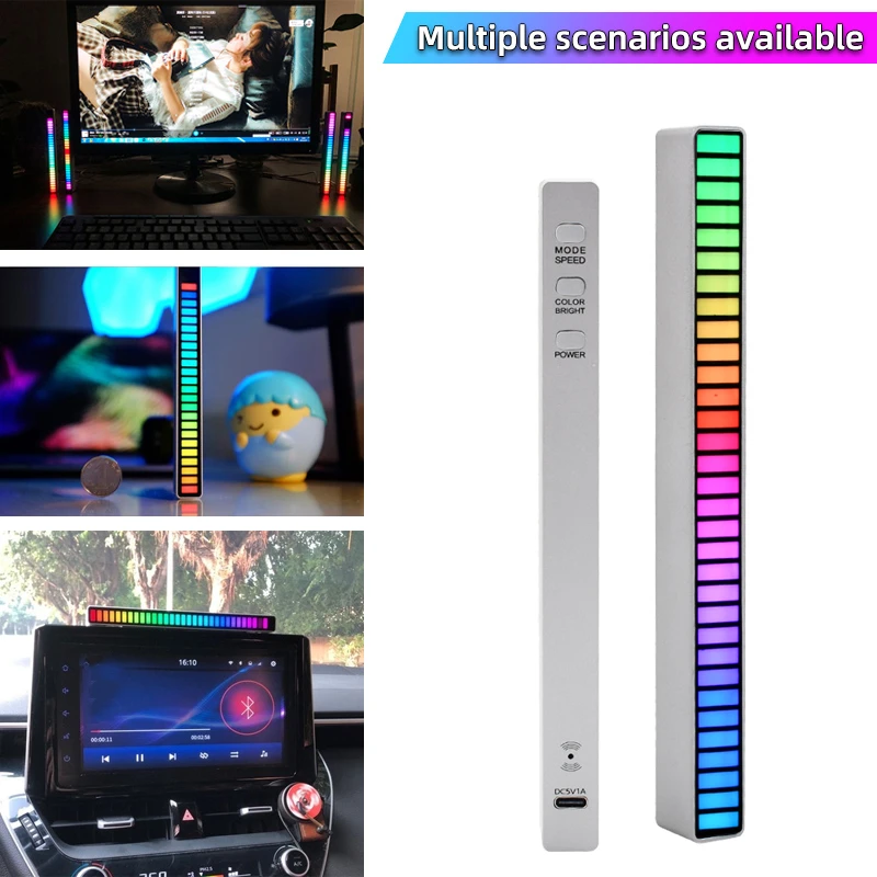 Светодиодная лента RGB с управлением звуком, управление через приложение, активация голосовым контролем, разноцветный окружающий автомобил...
Светодиодная лента RGB с управлением звуком, управление через приложение, активация голосовым контролем, разноцветный окружающий автомобил...