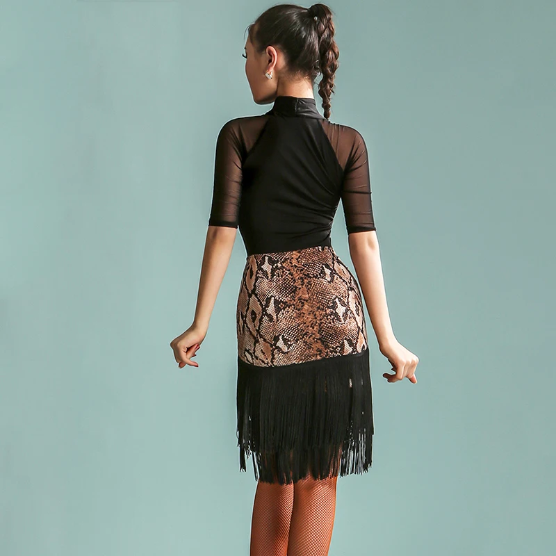Latin Dance Fringe Skirt Women Snake Print Sexy Latin Performance Skirt Samba Salsa Rumba Dance Costume Practice Clothing BL5547
Latin Dance Fringe Skirt Women Snake Print Sexy Latin Performance Skirt Samba Salsa Rumba Dance Costume Practice Clothing BL5547