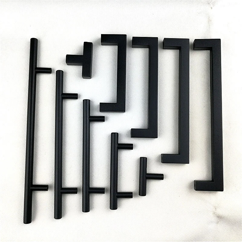 Matt Black square Handle Stainless Steel Cabinet handle Kitchen Door Knob Furniture Drawer Pull
Matt Black square Handle Stainless Steel Cabinet handle Kitchen Door Knob Furniture Drawer Pull