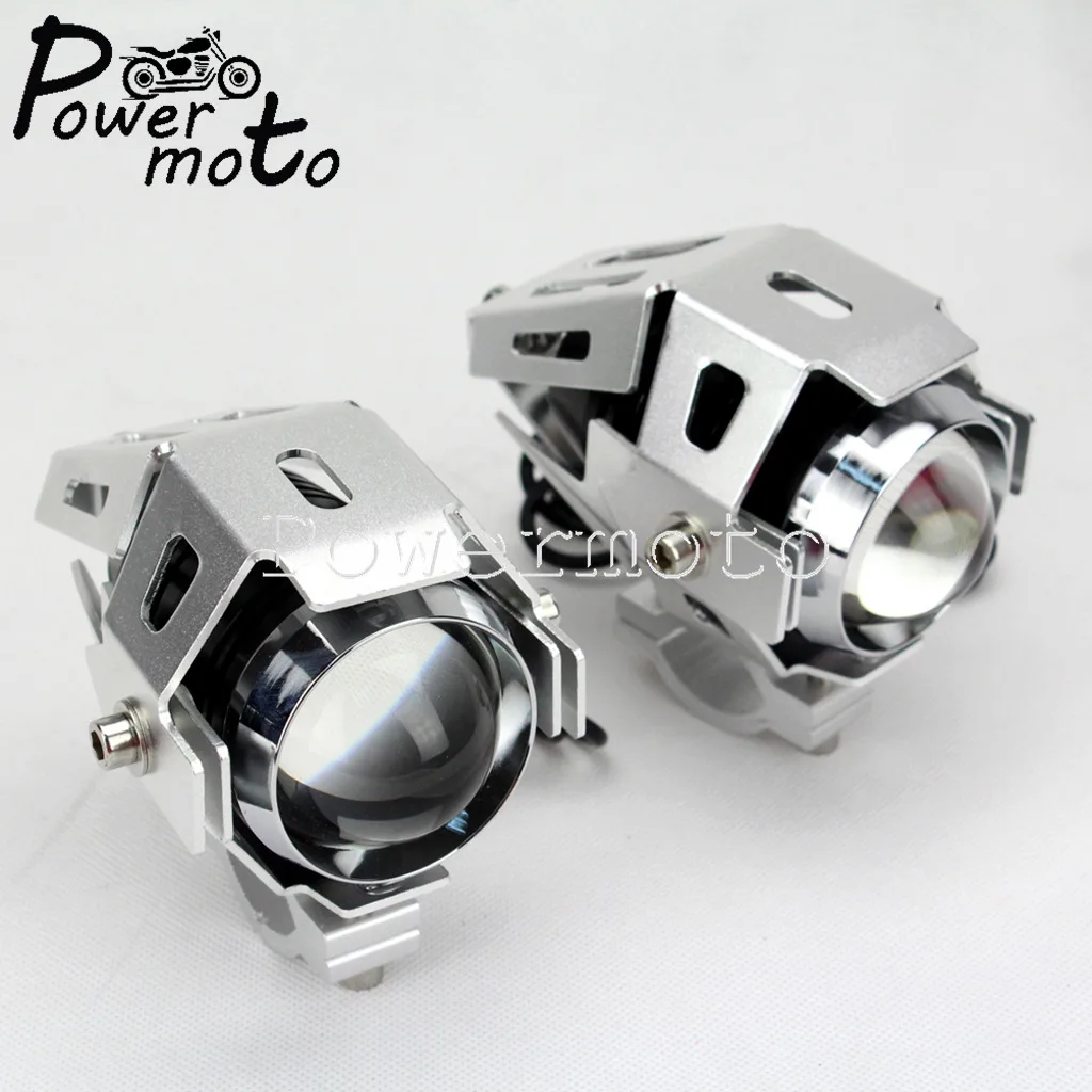 2 x Silver U5 125W 3000LM Waterproof Motorcycle Upper Low Beam Flash LED Driving Headlight Head Spot Light Front Light Fog Light
2 x Silver U5 125W 3000LM Waterproof Motorcycle Upper Low Beam Flash LED Driving Headlight Head Spot Light Front Light Fog Light