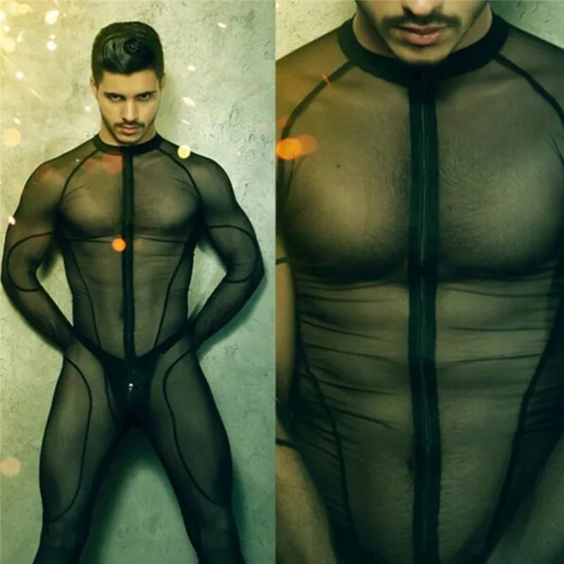 Man Mesh Catsuit Teddy Bodysuit Black Transparent Erotic Lingerie Bodysuits Body Wear One Piece Jumpsuit 2020 New
Man Mesh Catsuit Teddy Bodysuit Black Transparent Erotic Lingerie Bodysuits Body Wear One Piece Jumpsuit 2020 New